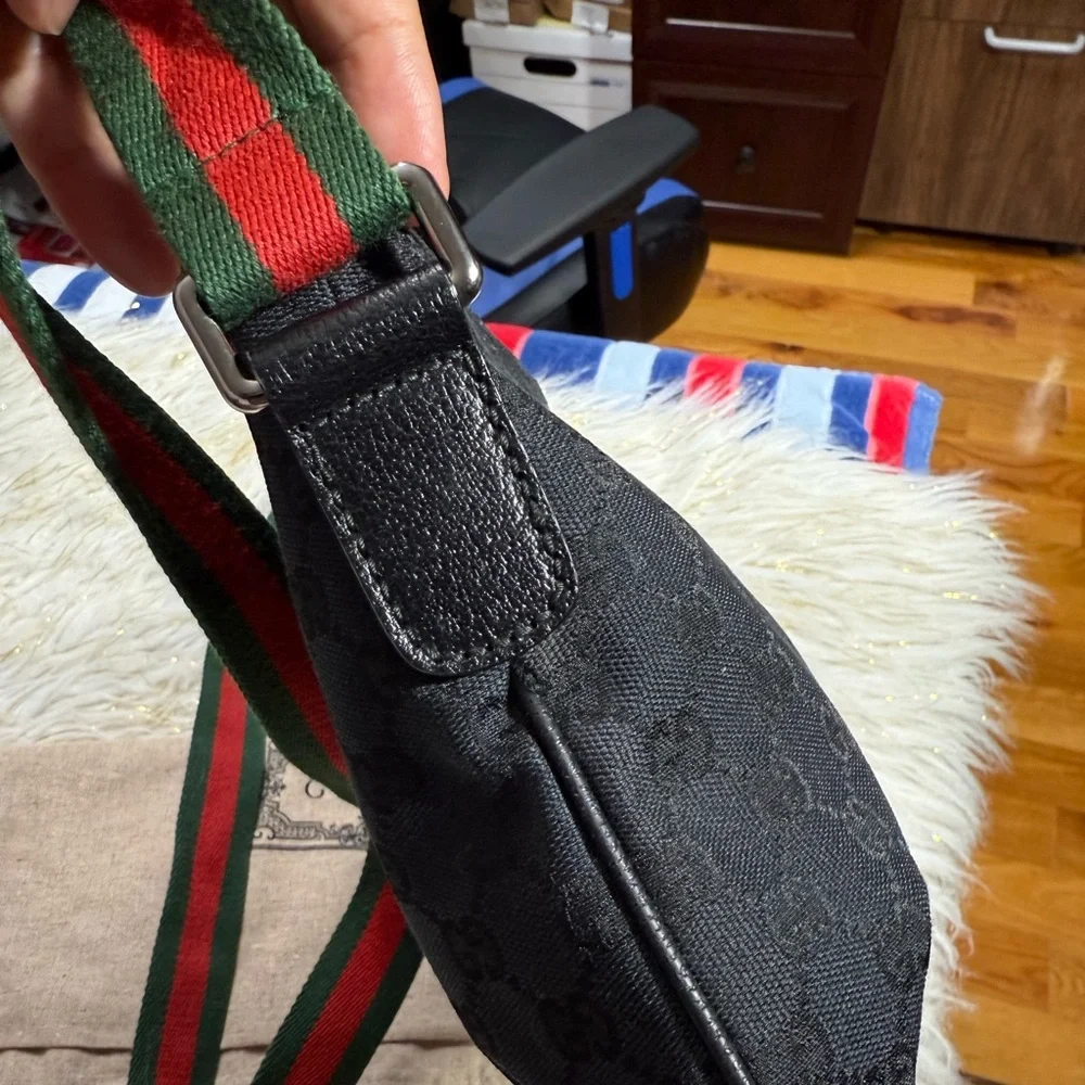 Gucci Web Black Gg Cross bag Shoulder bag Black Small, - Picture 7 of 16